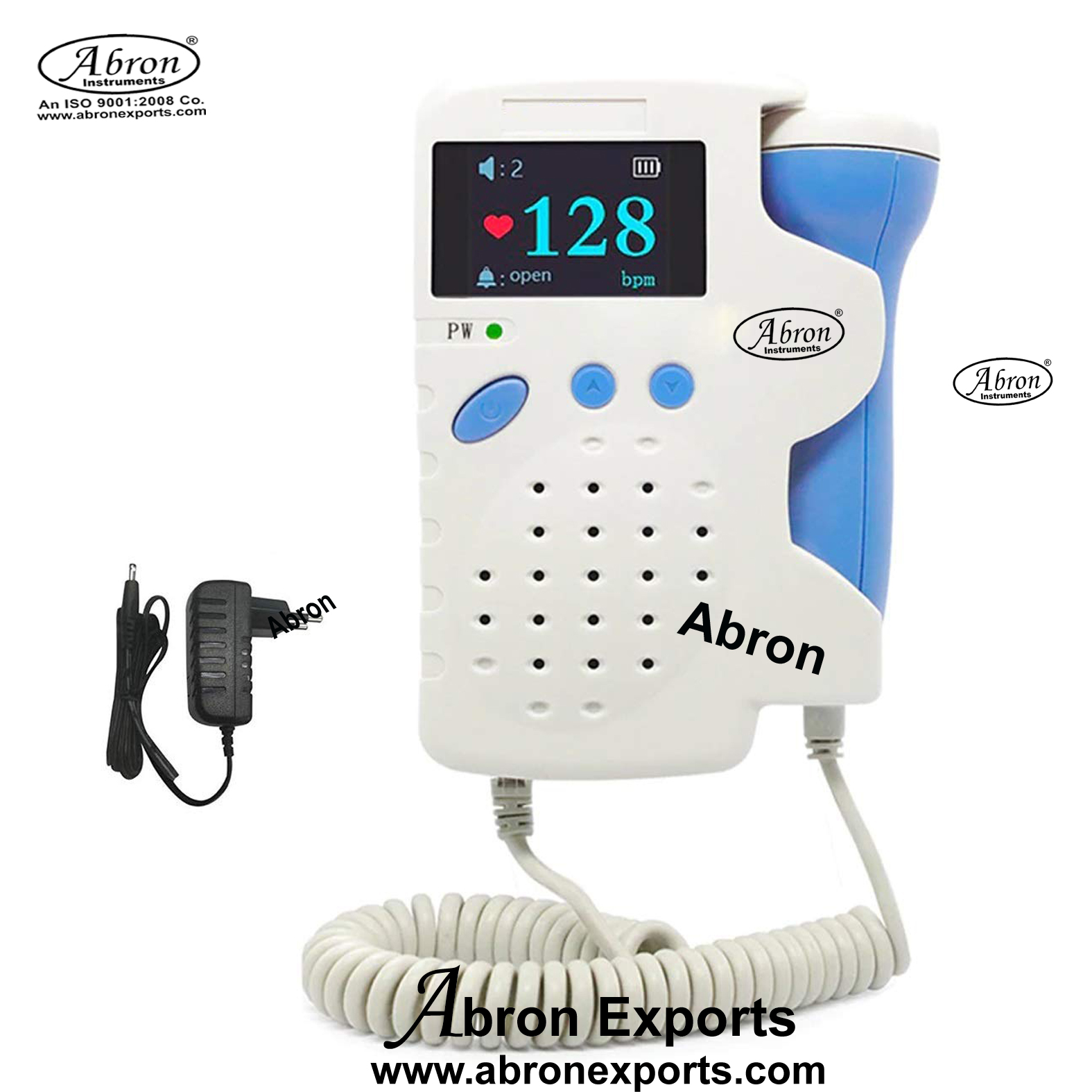 Ultrasonic scaner portable with probe Fetal Doppler with Built in Speaker Abron ABM-2905FD 